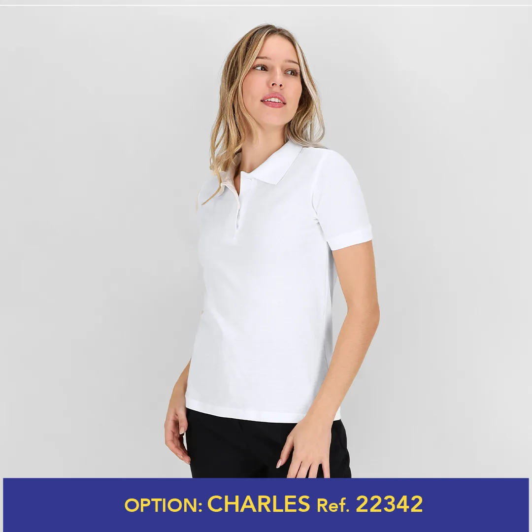 Wps180 — Polo Mujer Blanco "keya"