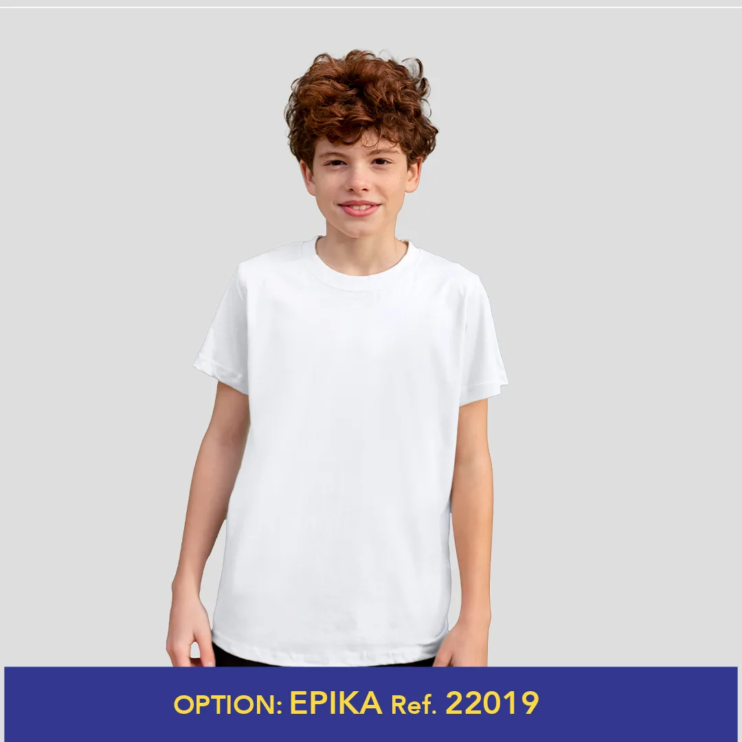 Yc150 — Camiseta Niño Blanca "keya"