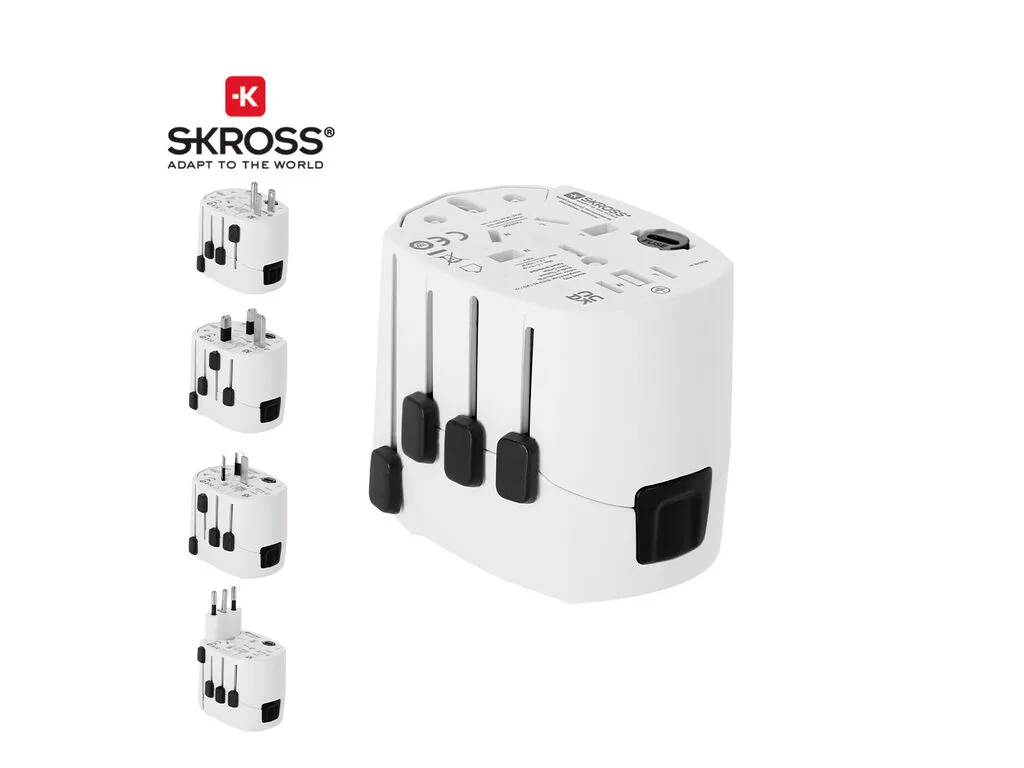 Pro 3-Pole — Adaptador Viaje Universal Skross
