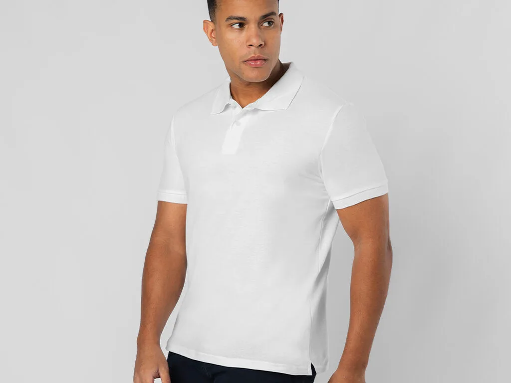 Charles — Polo Adulto Blanco